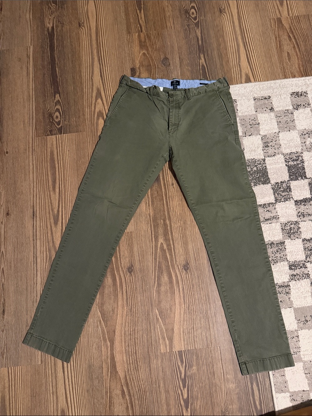 J. Crew Olive Slim Chino Pants